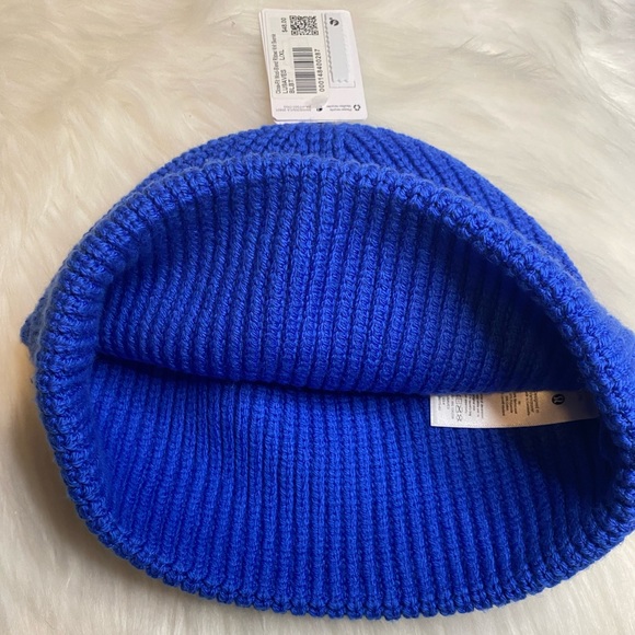 Lululemon Women's Close-Fit cotton-Blend Ribbed Knit Beanie BLBT L XL - Picture 2 of 5